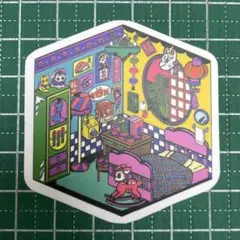 カラフルなファンタジーアート 防水ステッカー