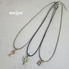 Amijed　チャームネックレス　3点セット