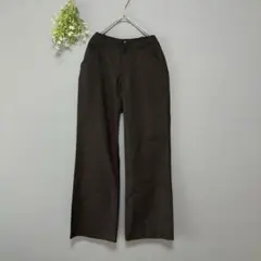 クラッチ［F］新品タグ付　日本製　メンズ　スラックス　ワイドパンツ　ウール　黒