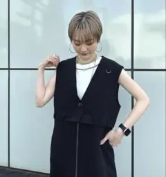 led.tokyo マルチウェイロングジレワンピ