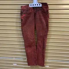 Volcom レッド スリムフィット デニムパンツ