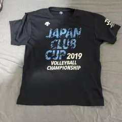 DESCENTE JAPAN CLUB CUP 2019 シャツ 紺色