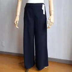 新品　ワイドパンツ　黒　11号　日本製