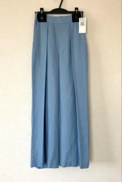 新品　ヤマダヤVin タックワイドパンツ　ウエストゴム　ライトブルー