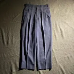 80s-90s VINTAGE UNKNOWN 2タックワイドスラックス　33