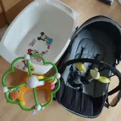 ベビー バウンサー メリー ベビーバス セット