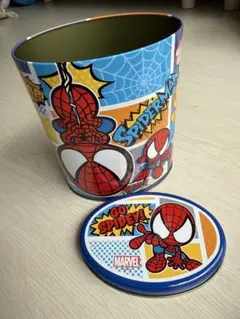 スパイダーマン 円筒形缶
