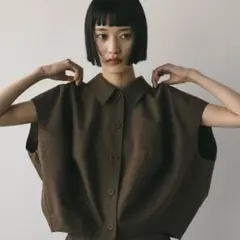 Style mixer /フォルムショートベストBRN