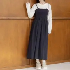 LAKOLE ベアキャミワンピース ネイビーS