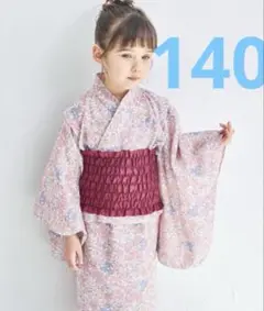 ペアマノン　ピンクフラワー　140 浴衣