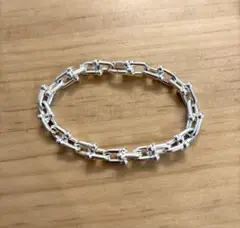 ハイクオリティハードウェアタイプミディアムリンクブレス18cmグラジュエイテッド