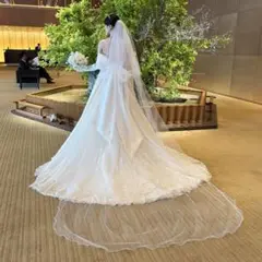 ロングベール　ストーン付き ストーン付き 2段 3m ロングベール - メルカリ
