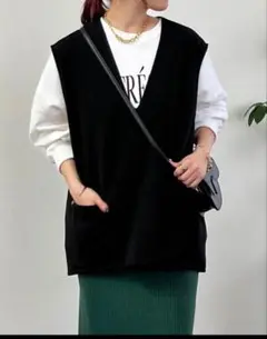 アンディコール カットジョーゼットベスト