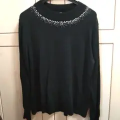 LADIES　black　セーター　Mサイズ