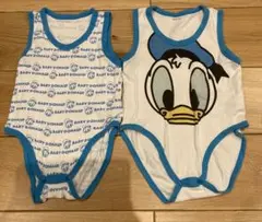 ドナルド　ノースリーブ　ロンパース 90cm 肌着　2枚