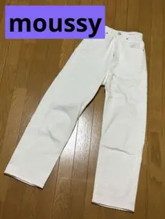 MOUSSY デニム ジーンズ パンツ ホワイト 白 ZARA リーバイス 美脚