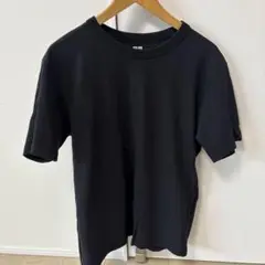 UNIQLO U ブラック クールネックTシャツ Mサイズ