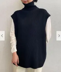 AURALEE RIB KNIT TURTLENECK VEST ニット【美品】