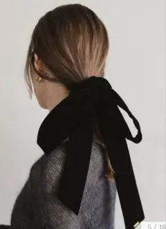 完売品　LETICIA ＜LETICIA＞リボン ベルベットシュシュ LETICIA＞リボン ベルベットシュシュ