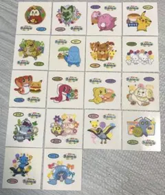 ポケモンデコキャラシール　第210弾　18枚セット　１枚おまけ付き　ポケモンパン