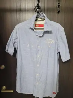 Dickies 半袖ワークシャツ M ライトブルー