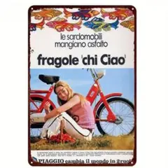 Piaggio Ciao ピアジオ チャオ ブリキ看板 イタリアン雑貨