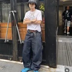 stussy RELAXED JEAN DENIM ブラック バギーデニム 34