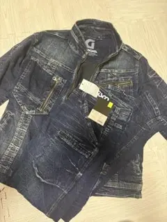 【新品未使用】デニム作業着 上下セット
