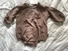 POLO BABY ワッフル生地 ブラウン長袖