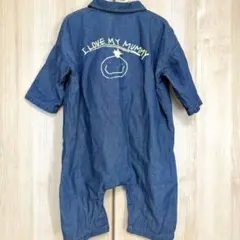 【美品】オールインワン デニムつなぎ 80cm