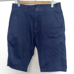 メンズハーフパンツ　ショートパンツ　半ズボン夏服　紺色　Mサイズ