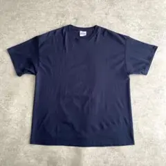 良フェード 90s 00s Hanes 無地 Tシャツ 紺 ネイビー XL
