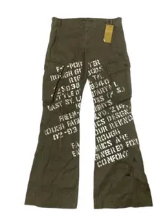 Freeman porter カーゴフレアパンツ　バギー　カーキ y2k