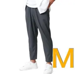 MRU(エムアールユー)ストレッチパンツ メンズ 9分丈 アンクルパンツ接触冷感