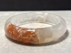 天然　さくらメノウバングル　58mm