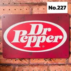 ドクターペッパー Dr Pepper《227》ブリキ 看板 レトロ風 ☻