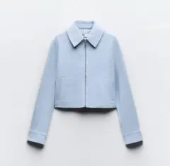ZARA メタリックテクスチャージャケット