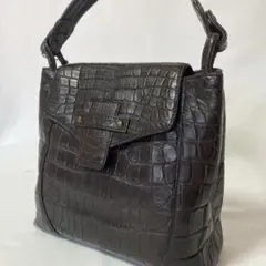 GRES グレ ハンドバッグ トートバッグ マット クロコダイル ワニ革