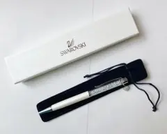 美品スワロフスキー クリスタル ボールペン ハートパヴェチャーム 箱付き