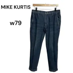 MIKE KURTIS デニム風　センタープレス　アンクルパンツ W79 M相当