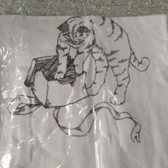 クラフトスタンダードブティック☆アイボリー 猫イラスト Tシャツ Fサイズ