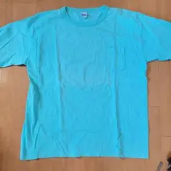 Champion T1011 アクアブルー Tシャツ X-LARGE