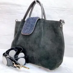✨美品✨ファビアナフィリッピ 2wayショルダーバッグ　スエード　ハンドバッグ★