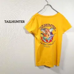 海外古着　TAILHUNTER Tシャツ　半袖　マーメイドデザイン イエロー