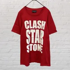 10110 チャビーギャング 半袖ロゴTシャツ カットソー 赤 XS 古着