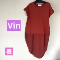 Vin Tシャツ 切り替え異素材