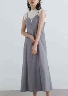N. Natural Beauty Basic　ナローストラップキャミワンピース