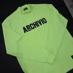 ARCHIVIO 蛍光イエロー ロングスリーブシャツ