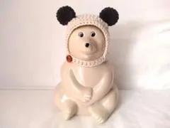 しろくま貯金箱 パンダの被り物