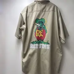 SALE/ 80’s ROEBUCKS RATFINK 半袖ワークシャツ